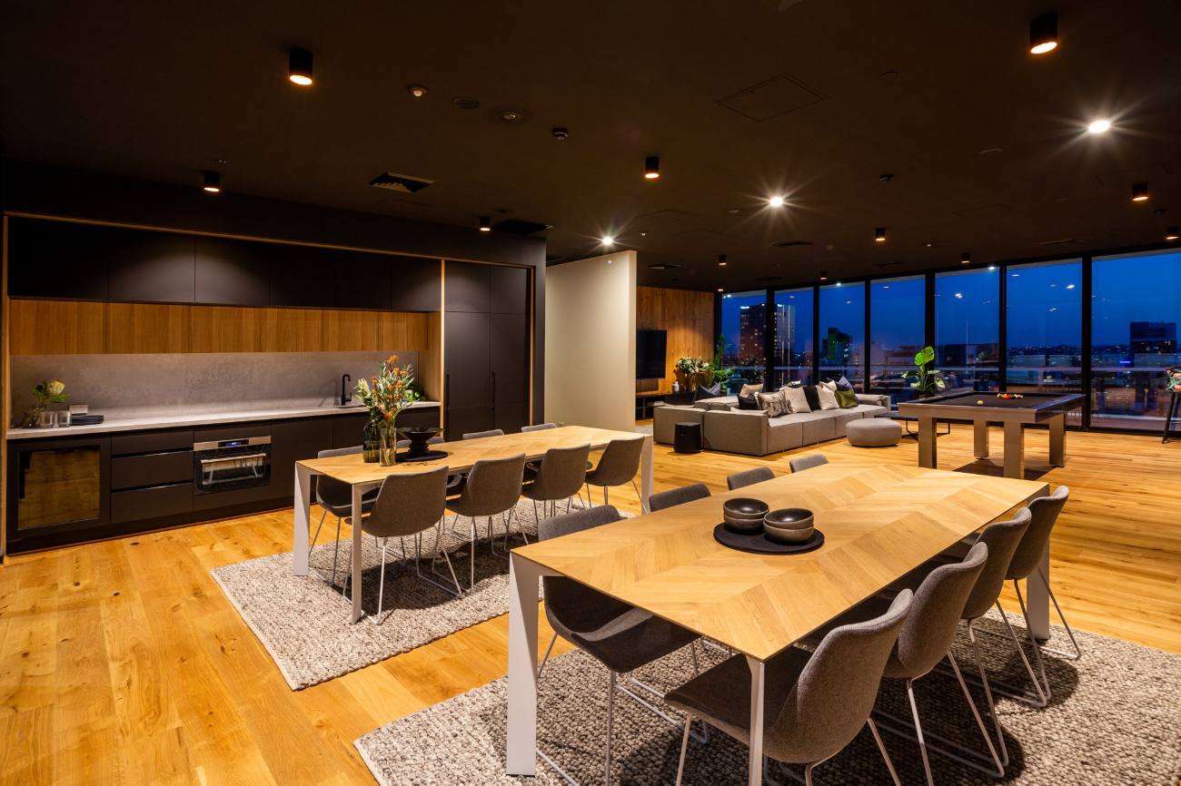 Penthouse Entertaining — flooring project by BUILD FLOOR