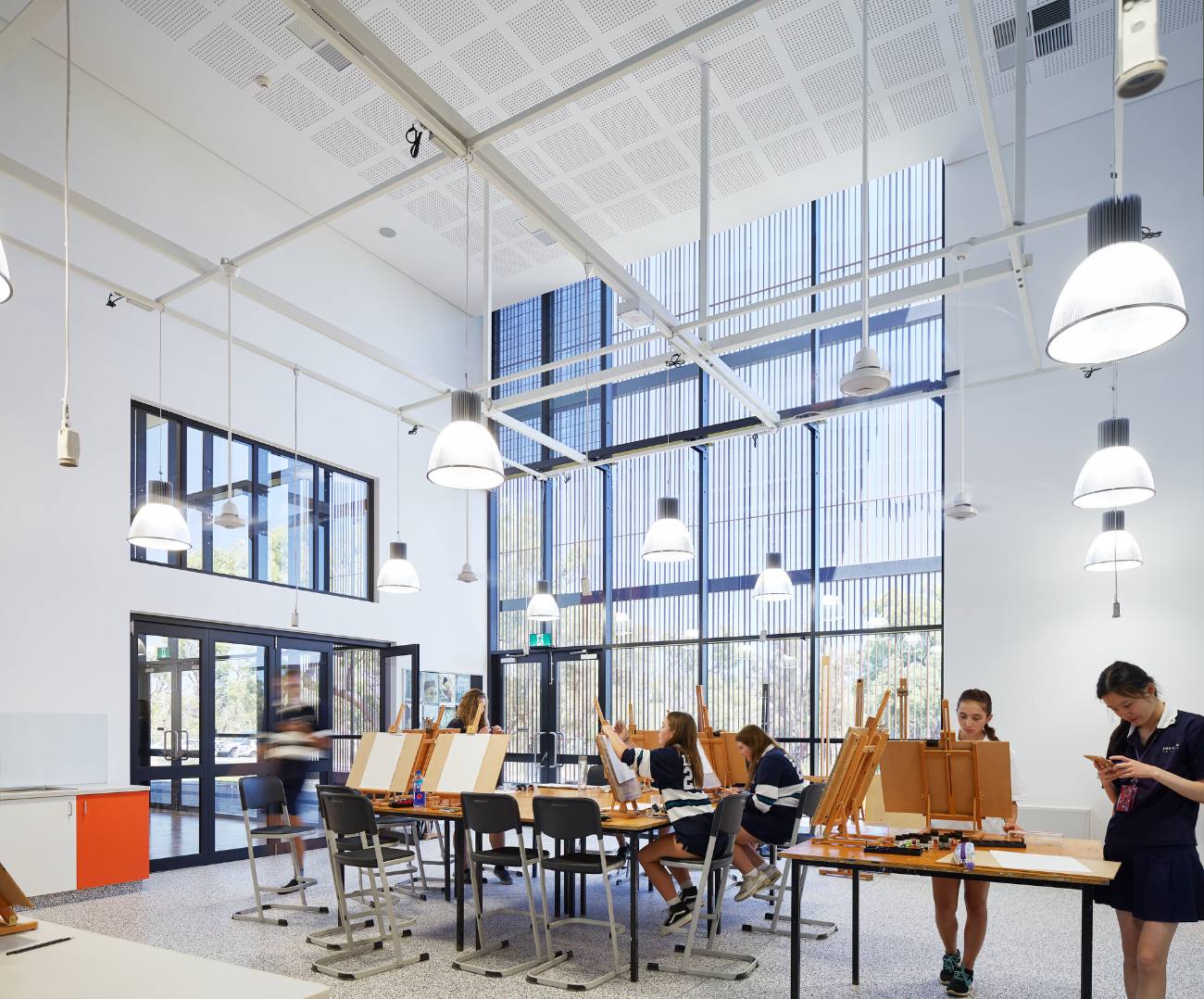 Senior School Commons — flooring project by BUILD FLOOR